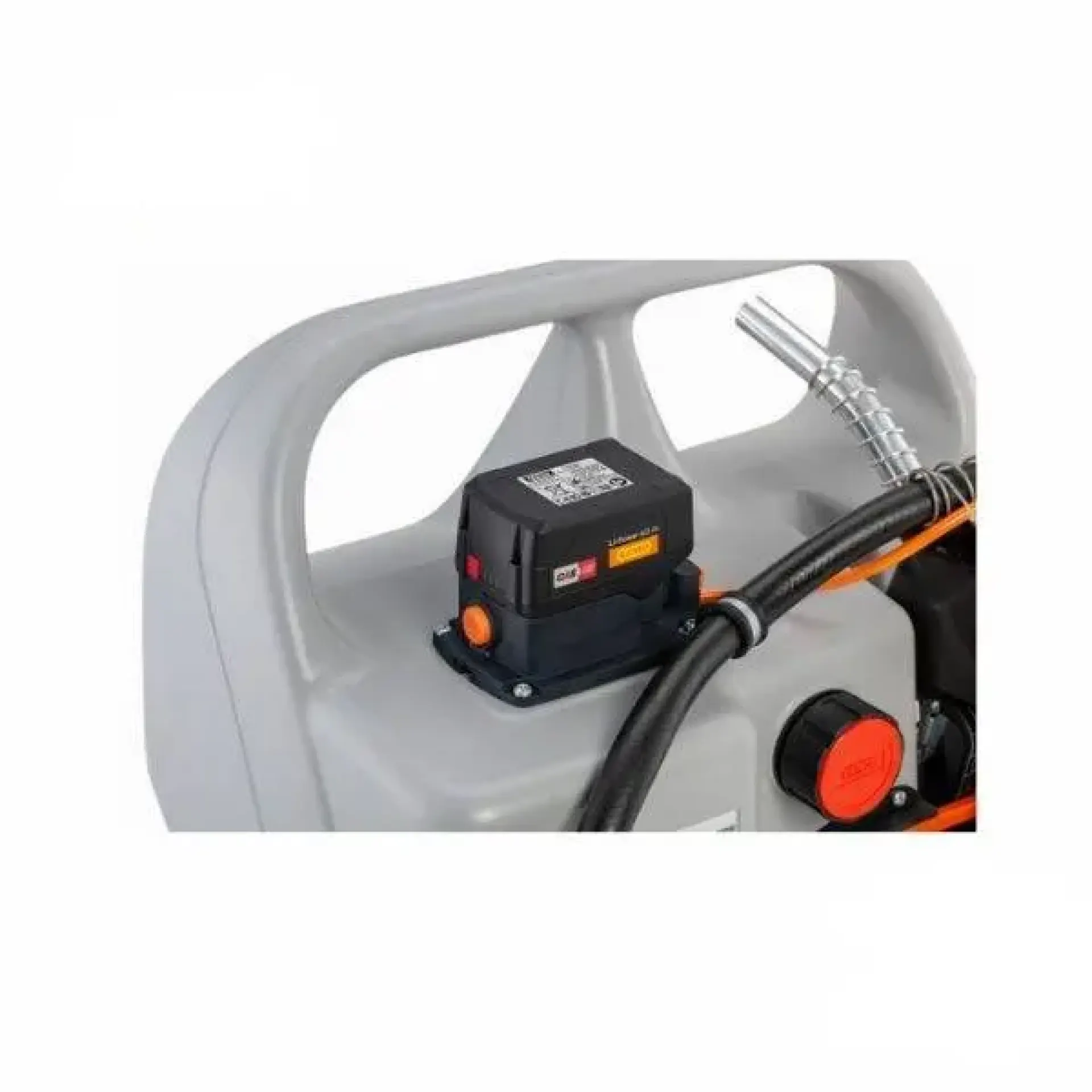 Rezervor mobil tip carucior pentru motorina 60L cu baterie CAS si incarcator de baterie CEMO