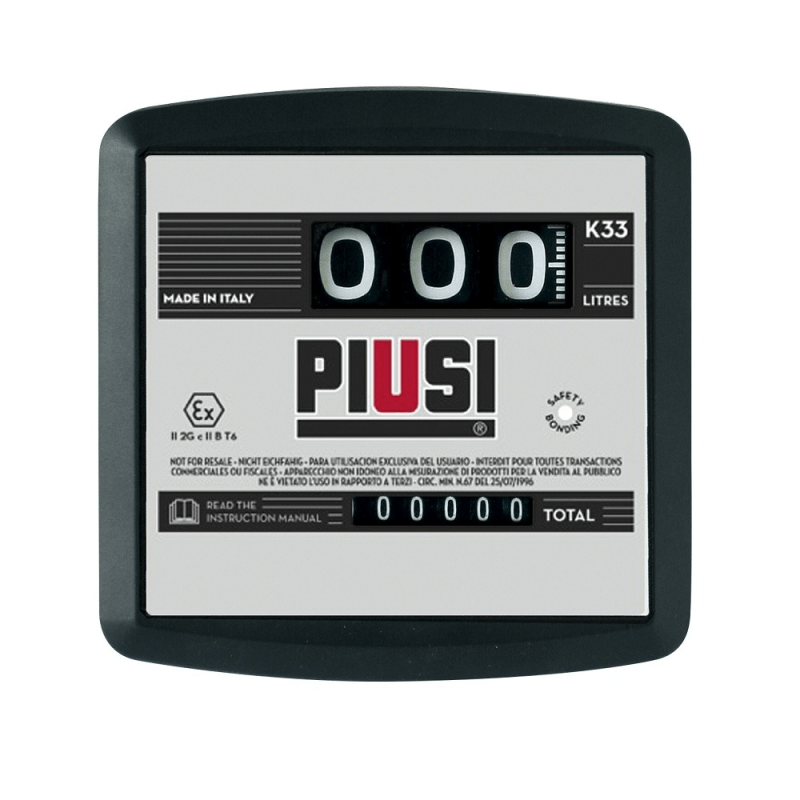 Debitmetru mecanic pentru benzina / kerosen K33 PIUSI