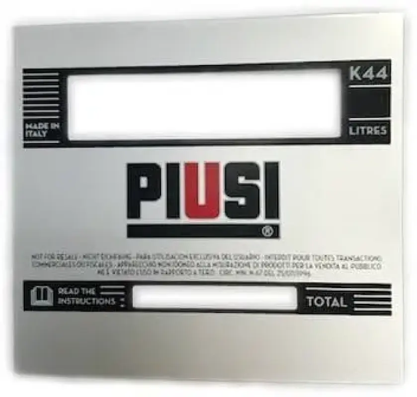 Eticheta pentru debitmetru K44 Piusi R08713000