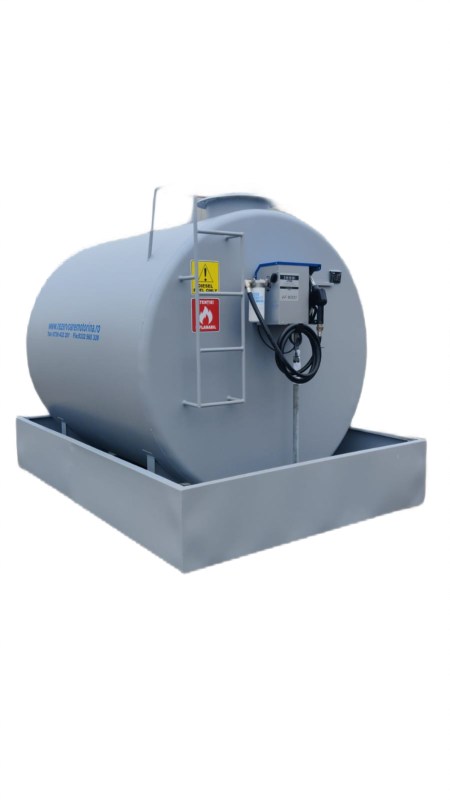 Rezervor combustibil cu perete simplu si cuva de retentie 9000 L 