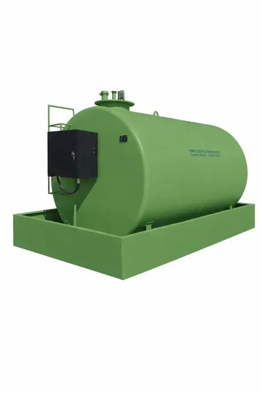 Rezervor motorina suprateran 9000 litri echipat cu pompa 220V