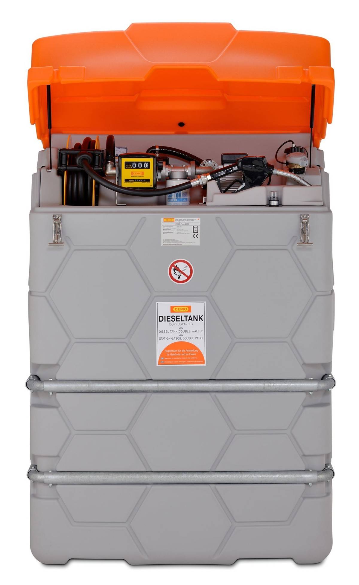 Rezervor CUBE diesel tank 2500 L Outdoor Premium CEMO