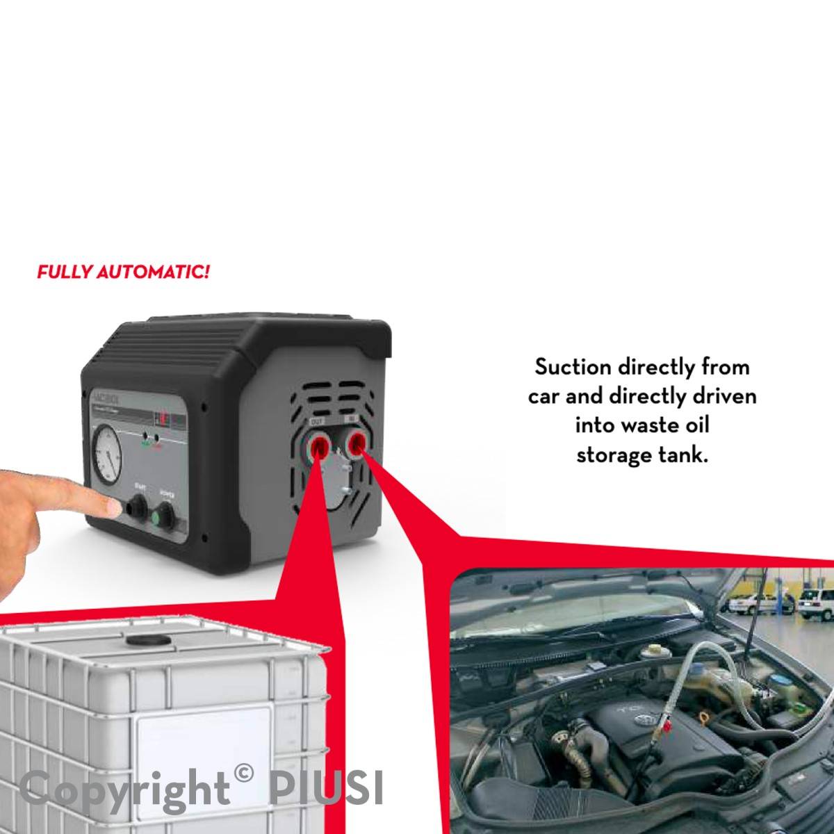 VACUBOX- sistem electric transvazare ulei din vehicule Piusi F00500B00