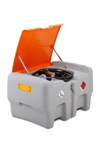 Rezervor motorina Mobil Easy 440L cu pompa CENTRI SP 30, baterie CAS 4 Ah si capac rabatabil Cemo