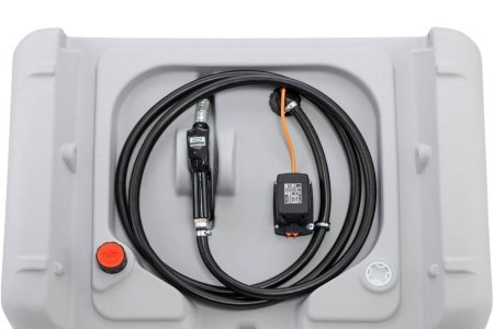 Rezervor motorina Mobil Easy 440L cu pompa CENTRI SP 30, baterie CAS 4 Ah si capac rabatabil Cemo