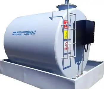 Rezervor suprateran pentru motorina cu cuva de retentie 3000L